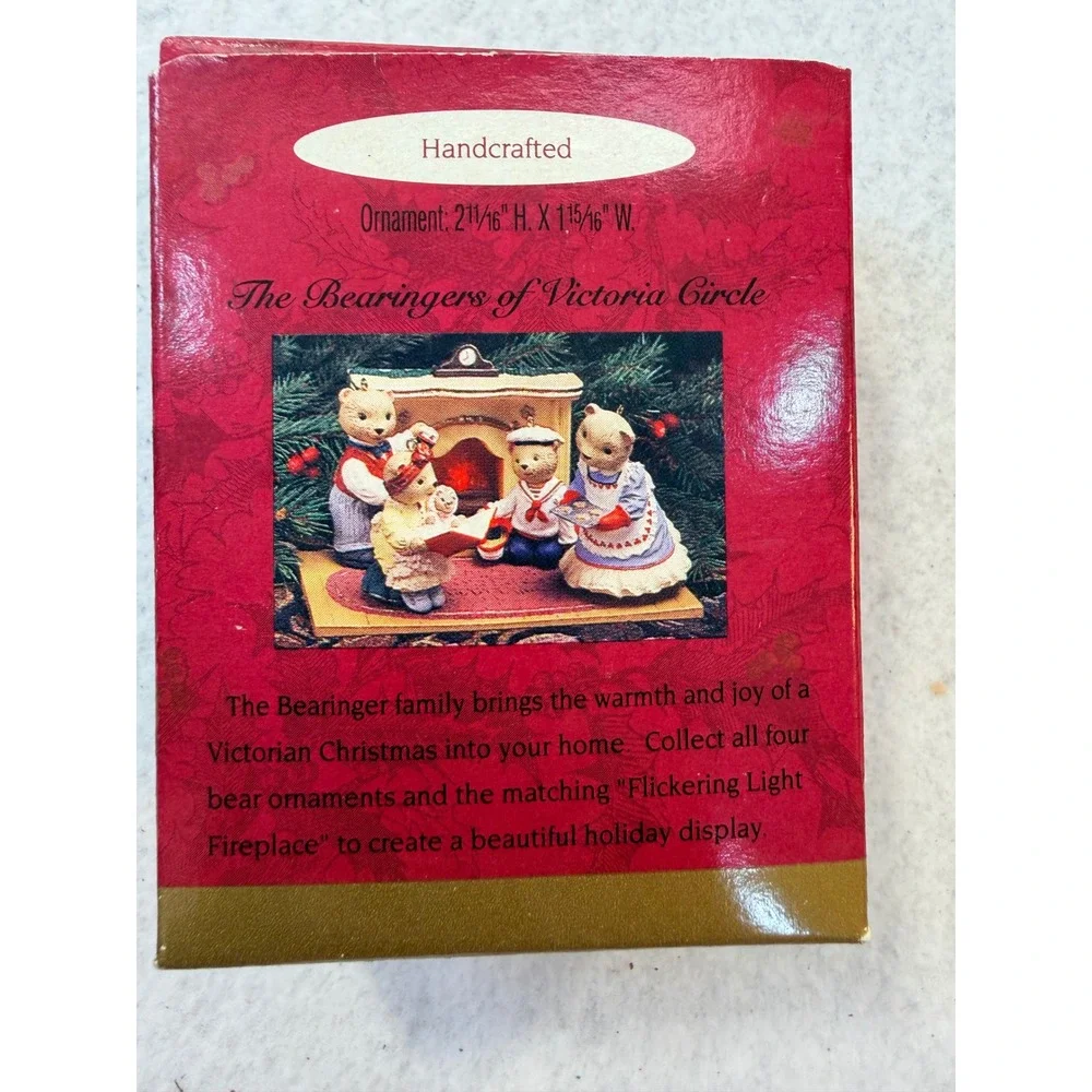 Hallmark Keepsake Ornament Papa Bearinger Victoria Circle Victorian Bear 1993